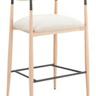 Zuo Equinox Barstool Oyster Gray & Natural