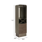 Zuo Hole Bar Cabinet Bronze