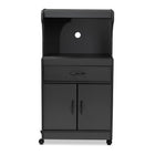 Baxton Studio Tannis Modern and Contemporary Dark Grey Finished Kitchen Cabinet