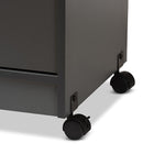 Baxton Studio Tannis Modern and Contemporary Dark Grey Finished Kitchen Cabinet