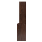 Baxton Studio Laurana Modern and Contemporary Dark Walnut Finished Kitchen Cabinet and Hutch
