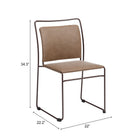 Zuo Verbena Dining Chair (Set of 2) Brown