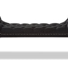 Baxton Studio Chandelle Luxe and Contemporary Black Velvet Upholstered Bench