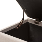 Baxton Studio Michaela Modern and Contemporary Beige Fabric Upholstered Storage Ottoman