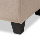 Baxton Studio Michaela Modern and Contemporary Beige Fabric Upholstered Storage Ottoman