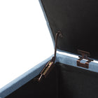 Baxton Studio Michaela Modern and Contemporary Light Blue Fabric Upholstered Storage Ottoman