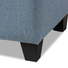 Baxton Studio Michaela Modern and Contemporary Light Blue Fabric Upholstered Storage Ottoman