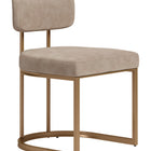 Zuo Velar Dining Chair (Set of 2) Beige & Bronze