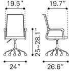 Zuo Liderato Office Chair Black