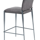 Zuo Freesia Barstool (Set of 2) Charcoal Gray
