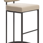 Zuo Velar Barstool (Set of 2) Beige & Gray