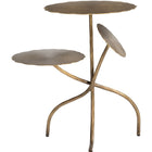 Zuo Mavro Accent Table Brass