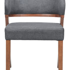 Zuo Sunobu Dining Chair (Set of 2) Azure Gray & Walnut