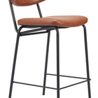 Zuo Charon Counter Stool (Set of 2) Vintage Brown