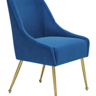 Zuo Maxine Dining Chair Navy Blue & Gold