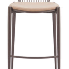 Zuo Silues Barstool (Set of 2) Taupe & Brown