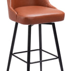 Zuo Keppel Swivel Barstool Brown