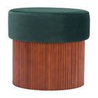 Zuo Boto Storage Ottoman Green