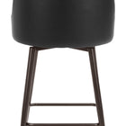 Zuo Keppel Swivel Counter Stool Black & Bronze