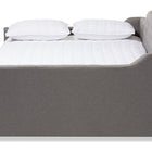 Baxton Studio Eliza Modern and Contemporary Grey Fabric Upholstered Queen Size Daybed with Trundle