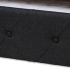 Baxton Studio Alena Modern and Contemporary Dark Grey Fabric Upholstered Full Size Daybed with Trundle