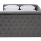 Baxton Studio Alena Modern and Contemporary Grey Fabric Upholstered Full Size Daybed with Trundle