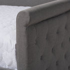 Baxton Studio Alena Modern and Contemporary Grey Fabric Upholstered Full Size Daybed with Trundle