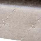 Baxton Studio Alena Modern and Contemporary Light Beige Fabric Upholstered Queen Size Daybed with Trundle