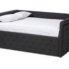 Baxton Studio Amaya Modern and Contemporary Dark Grey Fabric Upholstered Queen Size Daybed