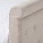 Baxton Studio Amaya Modern and Contemporary Light Beige Fabric Upholstered Queen Size Daybed