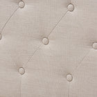 Baxton Studio Amaya Modern and Contemporary Light Beige Fabric Upholstered Queen Size Daybed