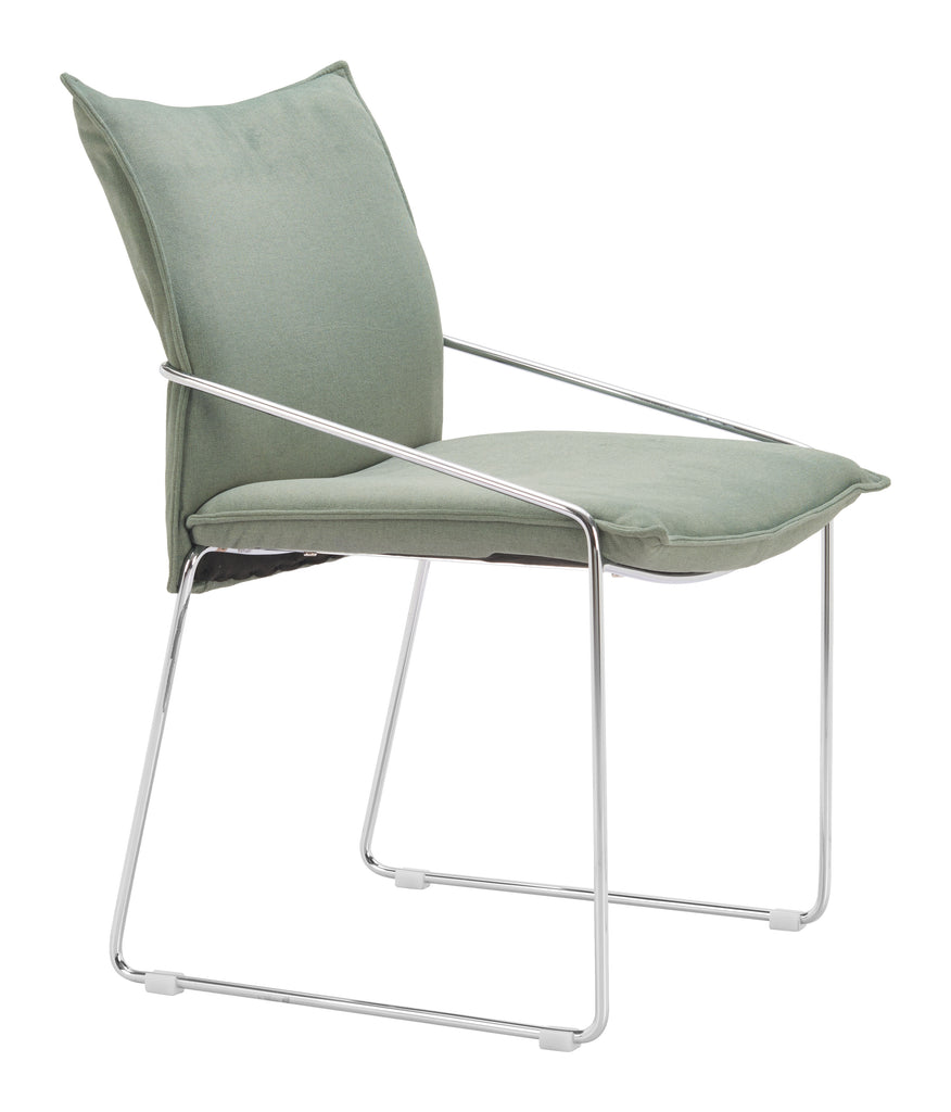 Zuo Pola Dining Chair (Set of 2) Green