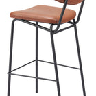 Zuo Charon Barstool (Set of 2) Vintage Brown
