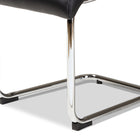 Baxton Studio Marlys Modern and Contemporary Black Faux Leather Upholstered Dining Chair (Set of 4)