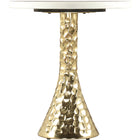 Zuo Lira Accent Table White & Gold