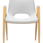 Zuo Desi Dining Chair (Set of 2) White & Gold