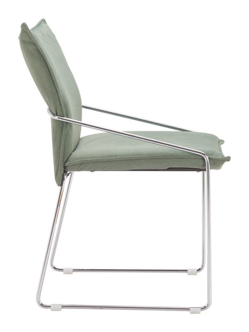 Zuo Pola Dining Chair (Set of 2) Green