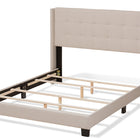 Baxton Studio Lisette Modern and Contemporary Beige Fabric Upholstered King Size Bed