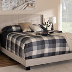 Baxton Studio Lisette Modern and Contemporary Beige Fabric Upholstered Queen Size Bed
