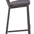 Zuo Ardenne Barstool (Set of 2) Black & Brown