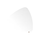 Manhattan Comfort Utopia Contemporary Modern 34" Triangle Coffee Table in White