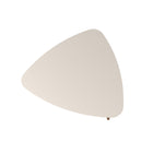 Manhattan Comfort Utopia Contemporary Modern 34" Triangle Coffee Table in Off White
