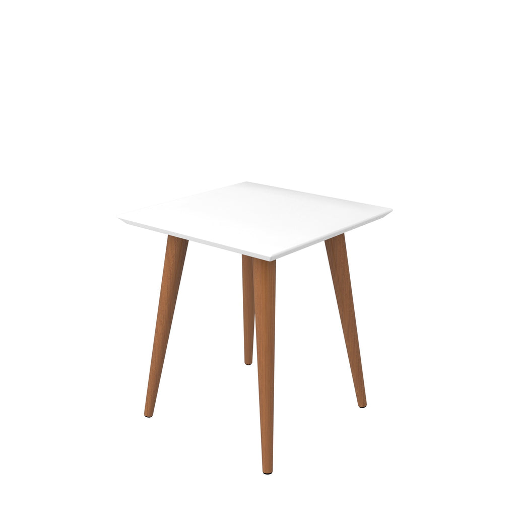 Manhattan Comfort Utopia Contemporary Modern 17" Square End Table in White