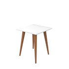 Manhattan Comfort Utopia Contemporary Modern 17" Square End Table in White