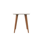 Manhattan Comfort Utopia Contemporary Modern 17" Square End Table in Off White