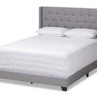Baxton Studio Brady Modern and Contemporary Light Grey Fabric Upholstered Full Size Bed
