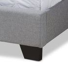 Baxton Studio Brady Modern and Contemporary Light Grey Fabric Upholstered Full Size Bed