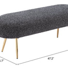 Zuo Creek Bench Glitter Black