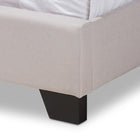 Baxton Studio Brady Modern and Contemporary Beige Fabric Upholstered Full Size Bed