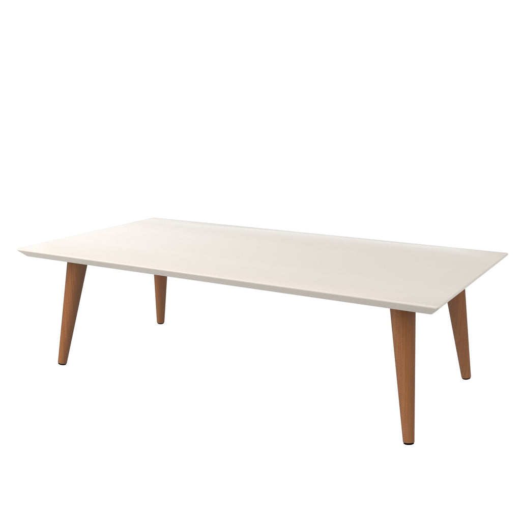 Manhattan Comfort Utopia Contemporary Modern 40" Coffee Table in Off White